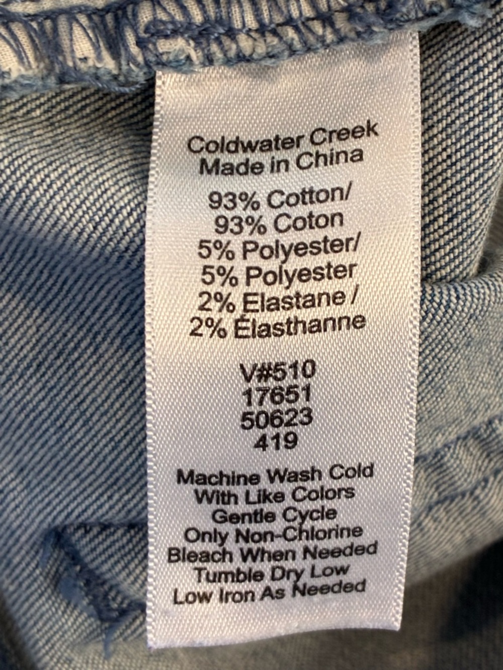 Coldwater Creek Classic Blue Straight-Leg Jeans with Raw Hem - Picture 5 of 8